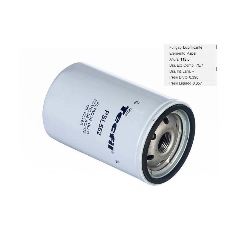 FILTRO LUBRIF /OLEO - TECFIL - PSL562