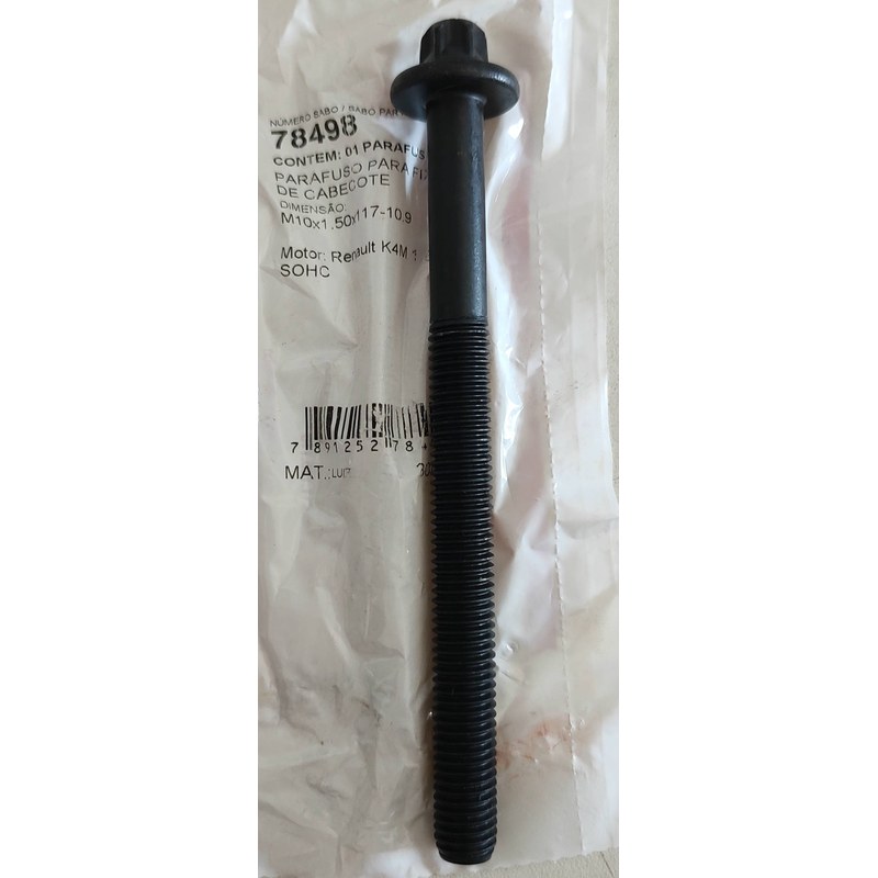PARAFUSO CABECOTE /TAMPAO - SABO - 78498