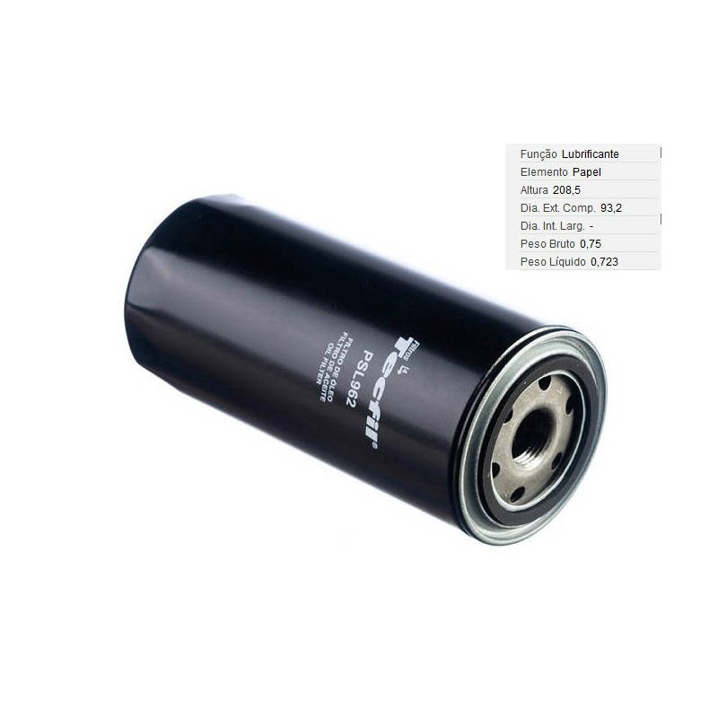 FILTRO LUBRIF /OLEO - TECFIL - PSL962