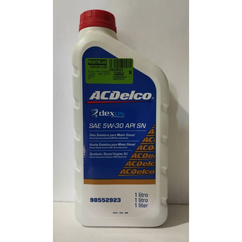 OLEO MTR DIESEL 05/30 (1000ML - ACDELCO - F8552923