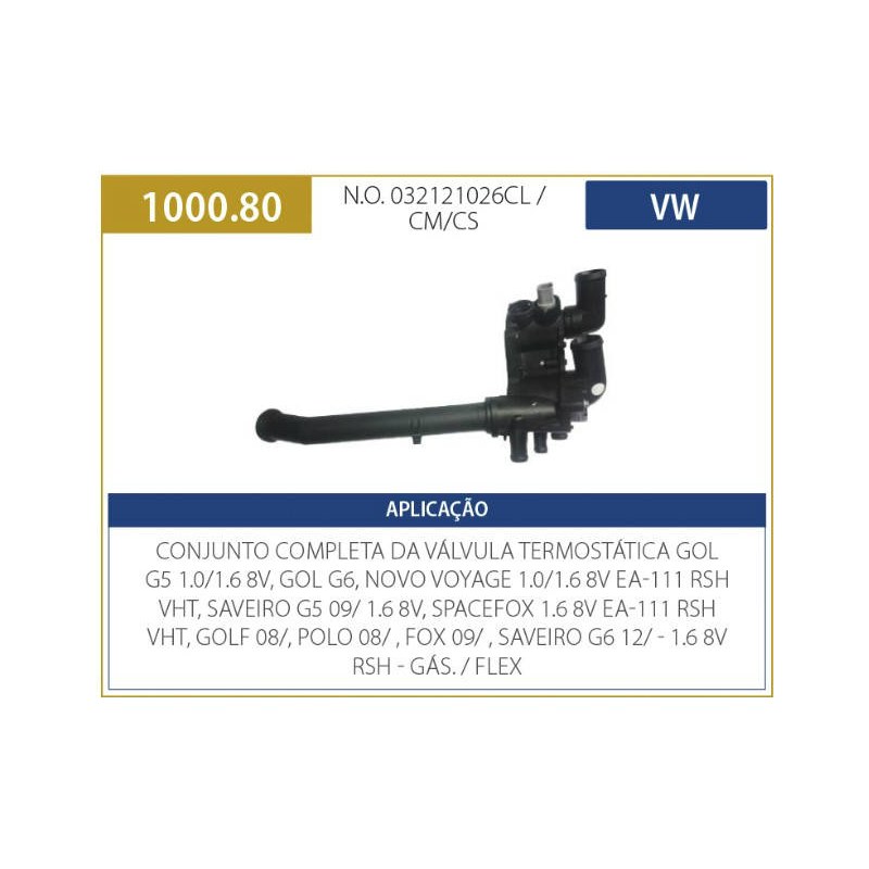 CARCACA VALVULA TERMOSTATICA - VALCLEI - PK1000.80    2 PINOS