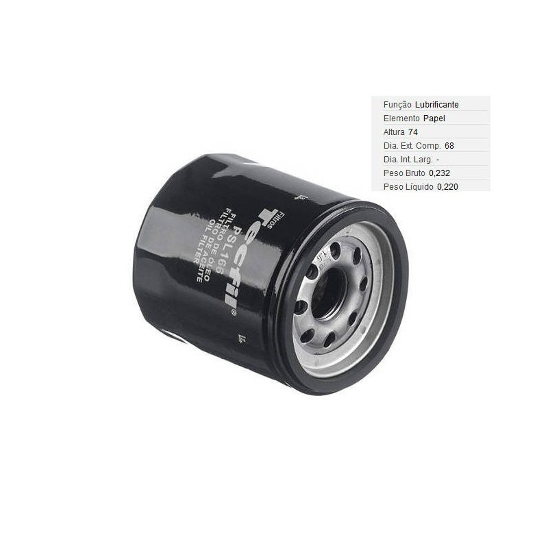 FILTRO LUBRIF /OLEO - WEGA - JFO0H00