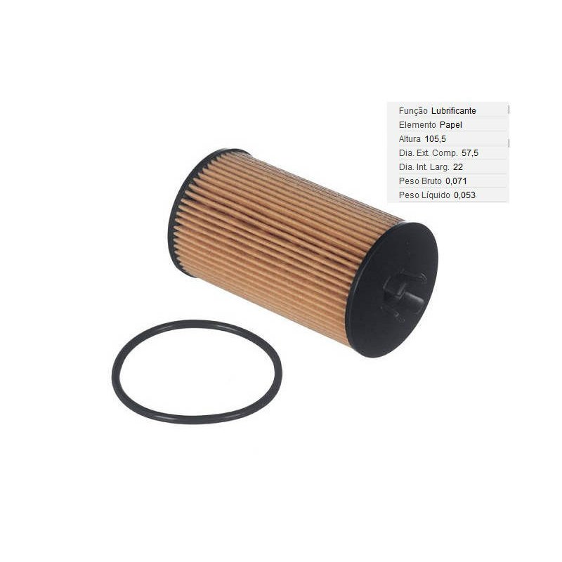 FILTRO LUBRIF /OLEO - MAHLE - OX1018D